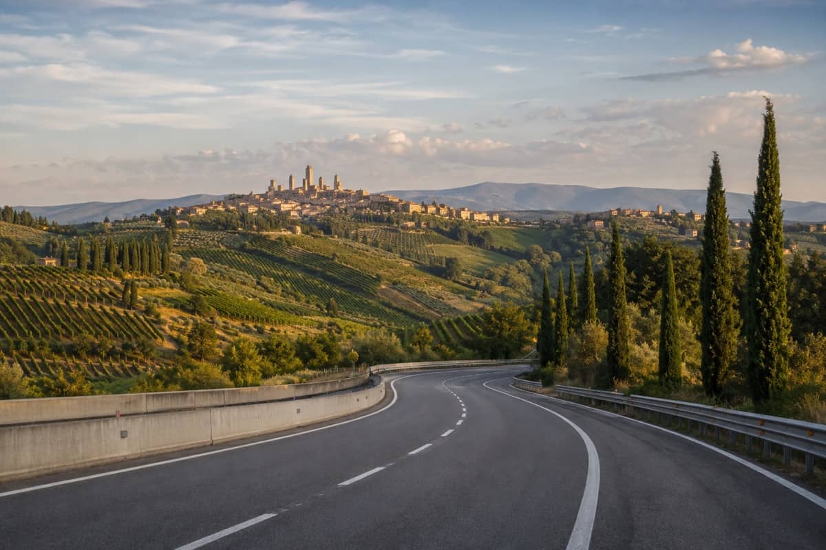 Snelweg door Italië